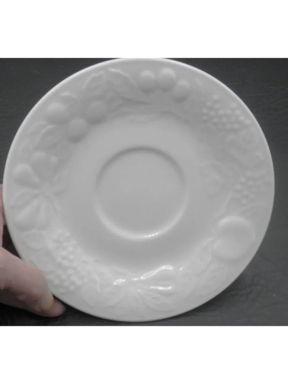 Fruit by Gibson Flat Cup and Saucer Set Service for 6 Pattern Code: GIDFRU